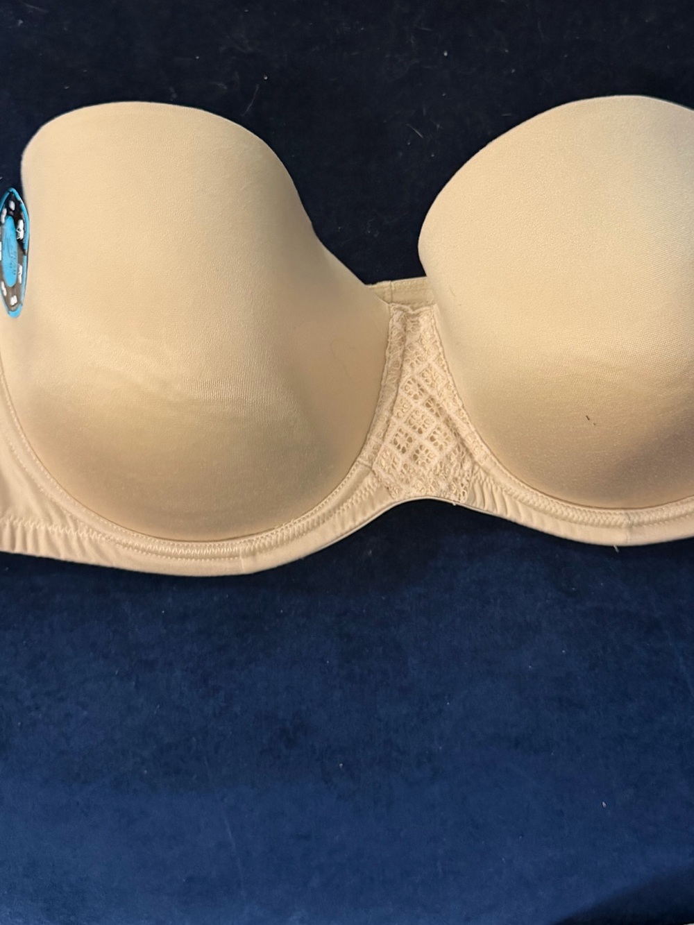 Bali U Stay In Place Strapless Bra 7 Way Convertible Taupe DF6599 Size 40C 40D - Picture 2 of 8
